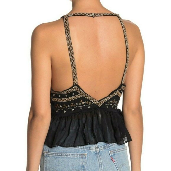 Free People Camille Embroidered Camisole Size L - Picture 4 of 6